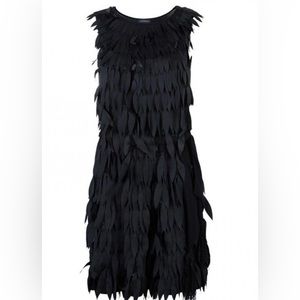Class by Roberto Cavalli Black Feather Shift Dress